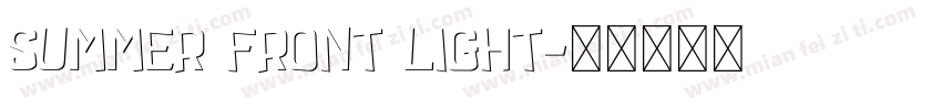 summer front light字体转换